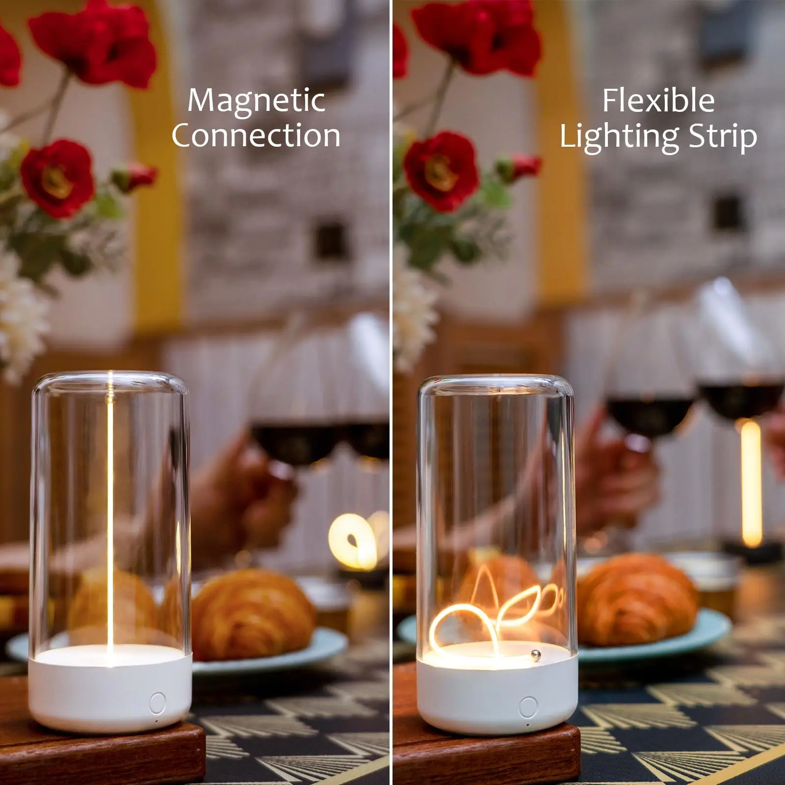 AUGE Fila Veilleuses LED Magnétiques Lampes Tactiles Décoration de