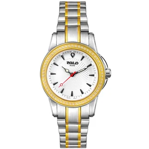 Elegant Timeless Ladies Stainless Steel Quartz Watch 18mm Width Ronda Movement Sapphire Crystal 3BAR Water Resistant Diamond