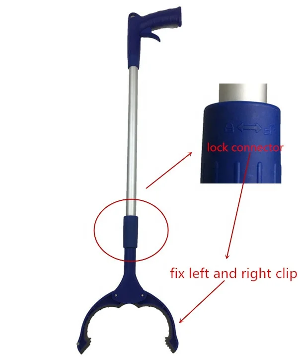 
Алюминиевое устройство для сбора мусора с длинной ручкой и магнитным наконечником 
