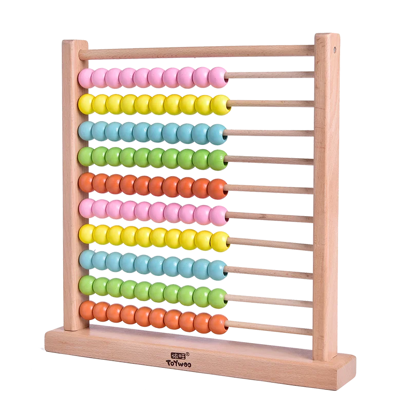 Ábaco de madera, juguete de aprendizaje de matemáticas, números, cuentas de  cálculo, ábaco, educación, juguete de aprendizaje, estante de cálculo de