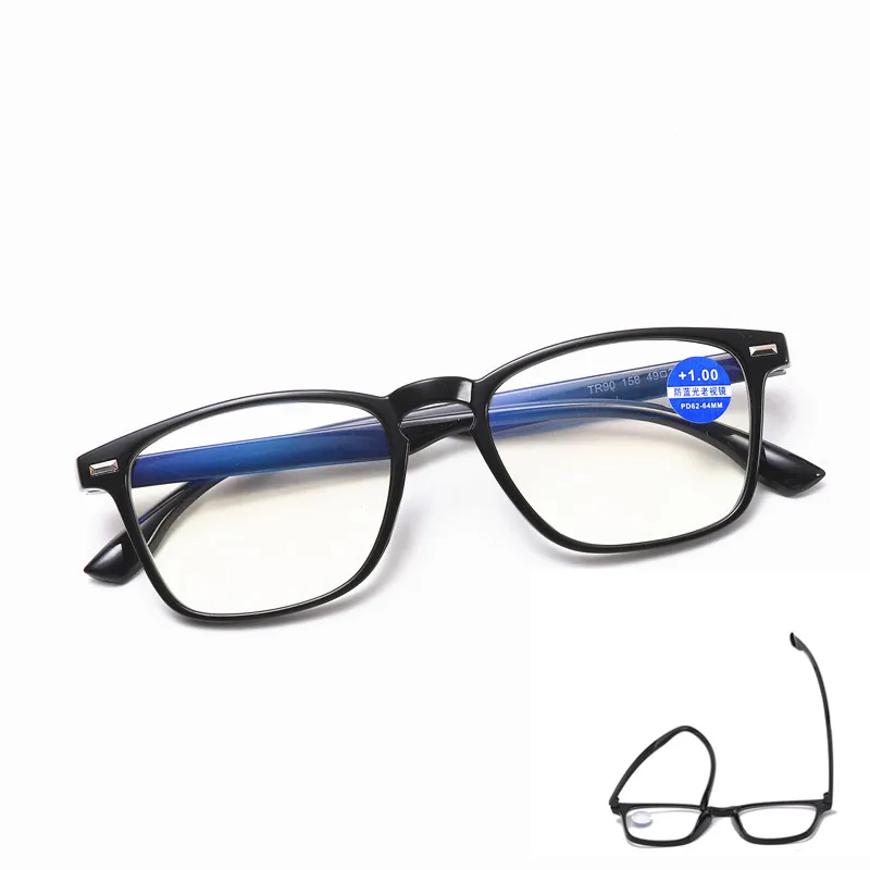 158 Full Rim Tr Frame Presbyopia Minus 250 Blue Ray Blue Filter Supplier Wholesale Glasses Women
