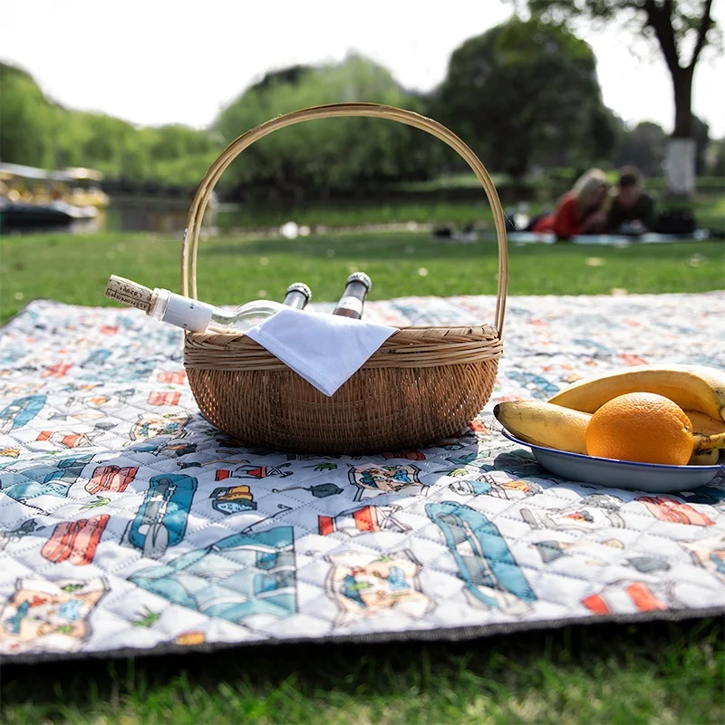 Couverture Picnic Naturehike 210x240cm - Tapis Plage Imperméable Lavable Pour 8-10 Personnes
