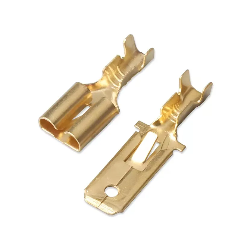 Mm Female Automotive Connector Terminals Dj Brass