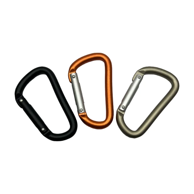 Multi-Purpose 5KN Aluminum Tool Hook Sandblasted Anti-Slip Surface Carabiner for Tools, Keys and Outdoor Gear