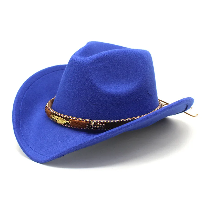 Cappello Da Cowboy Blu - Per Uomo E Donna, Stile Western, Con Sottogola Regolabile - Foto 11
