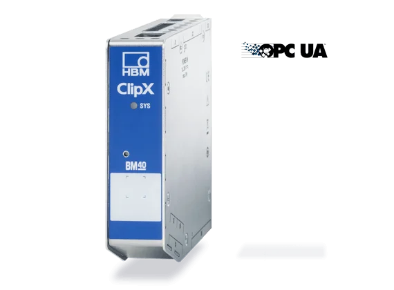 HBK ClipX BM40 amplifier with load cell