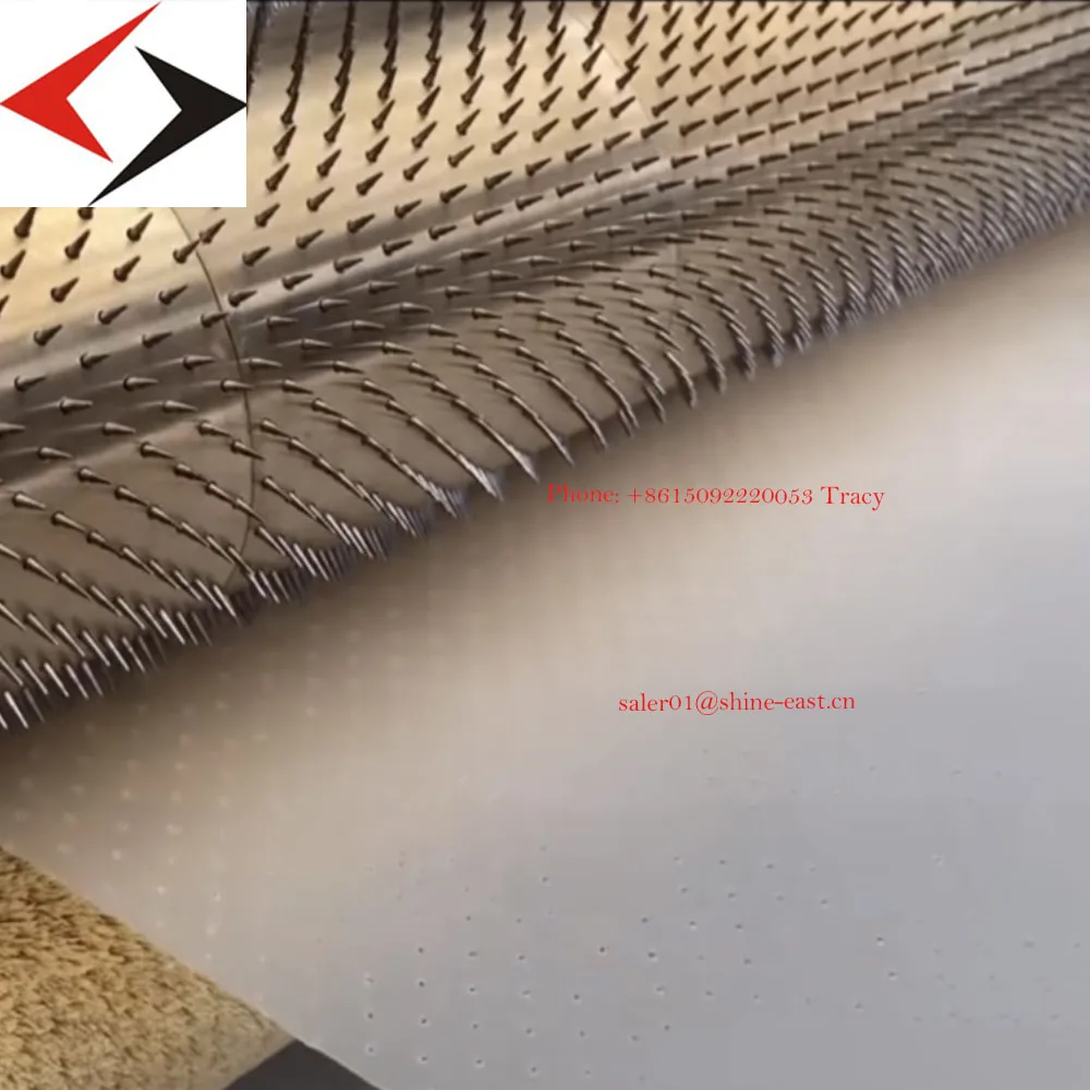 Online Micro Perforation Rollers Needle Segments Pin Sleeve Spiked Roller Shaft  for Making Vent Film and Breathable Fabric