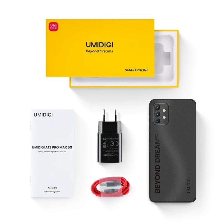 Factory Wholesale UMIDIGI A13 Pro Max 5G Smart Phone 64MP Camera 12GB+256GB  Android Umidigi Mobile Phone