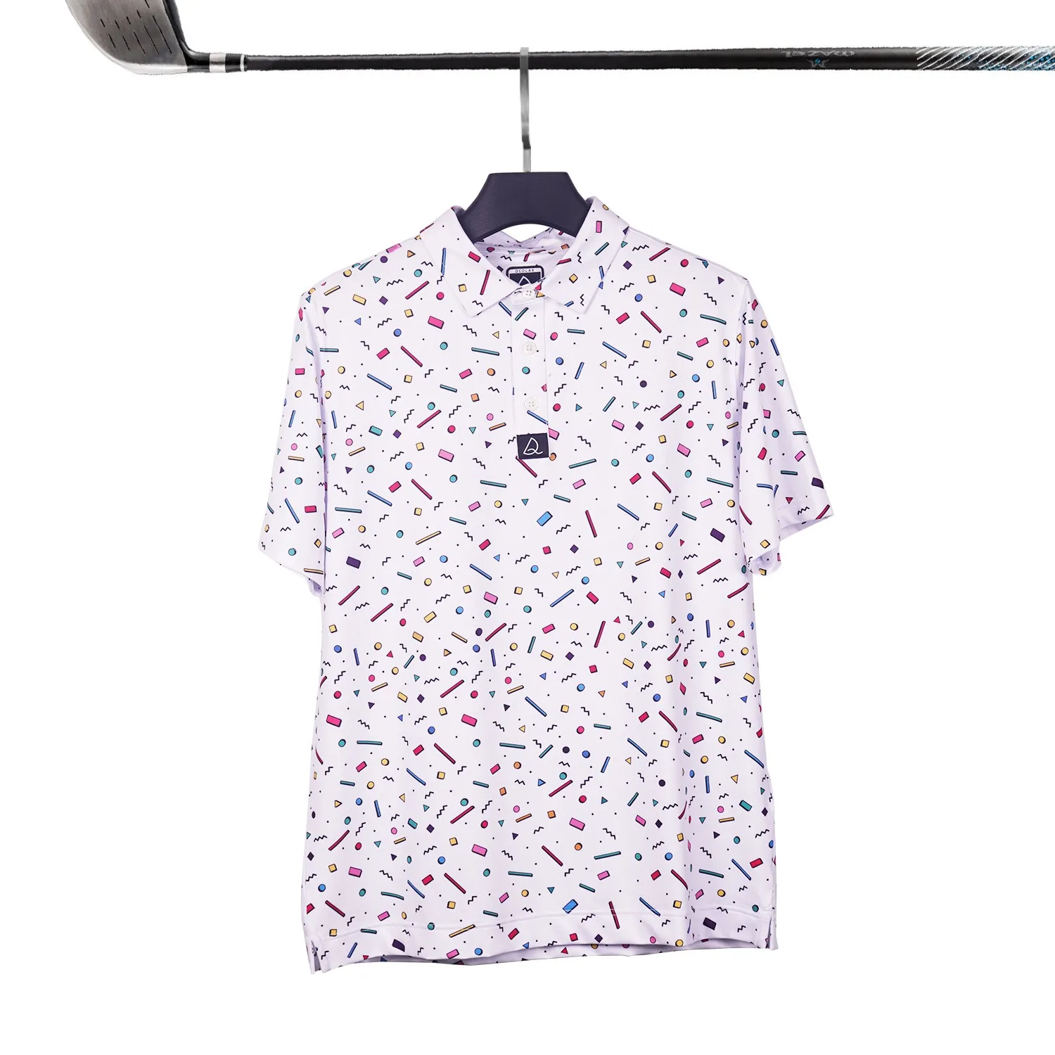 Design Print High Quality Stretch Elastic Allover Oem Custom logo Printed Sublimated Floral Golf Polo Shirt Custom Polo Shirts