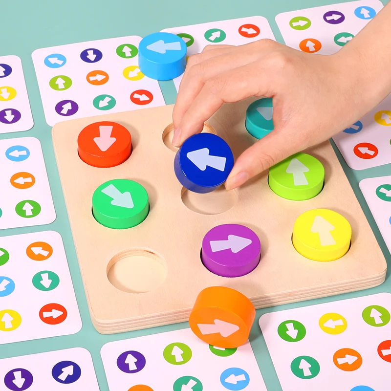 Montessori Children's Interactive Wooden Puzzle Board Games ODM