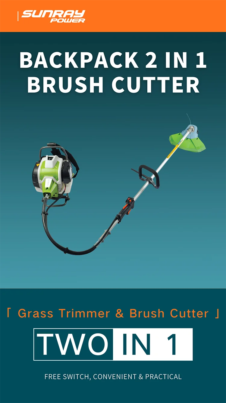 Sunray Power Backpack Brush Cutter Garden Power Machine 2 Stroke
