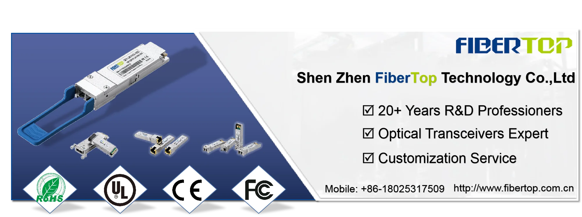 Fibertop Gpon Olt Sfp B级 + 1490纳米-tx/1310纳米-rx 20千米sc收发器模块 - Buy 吉比特无源光 ...