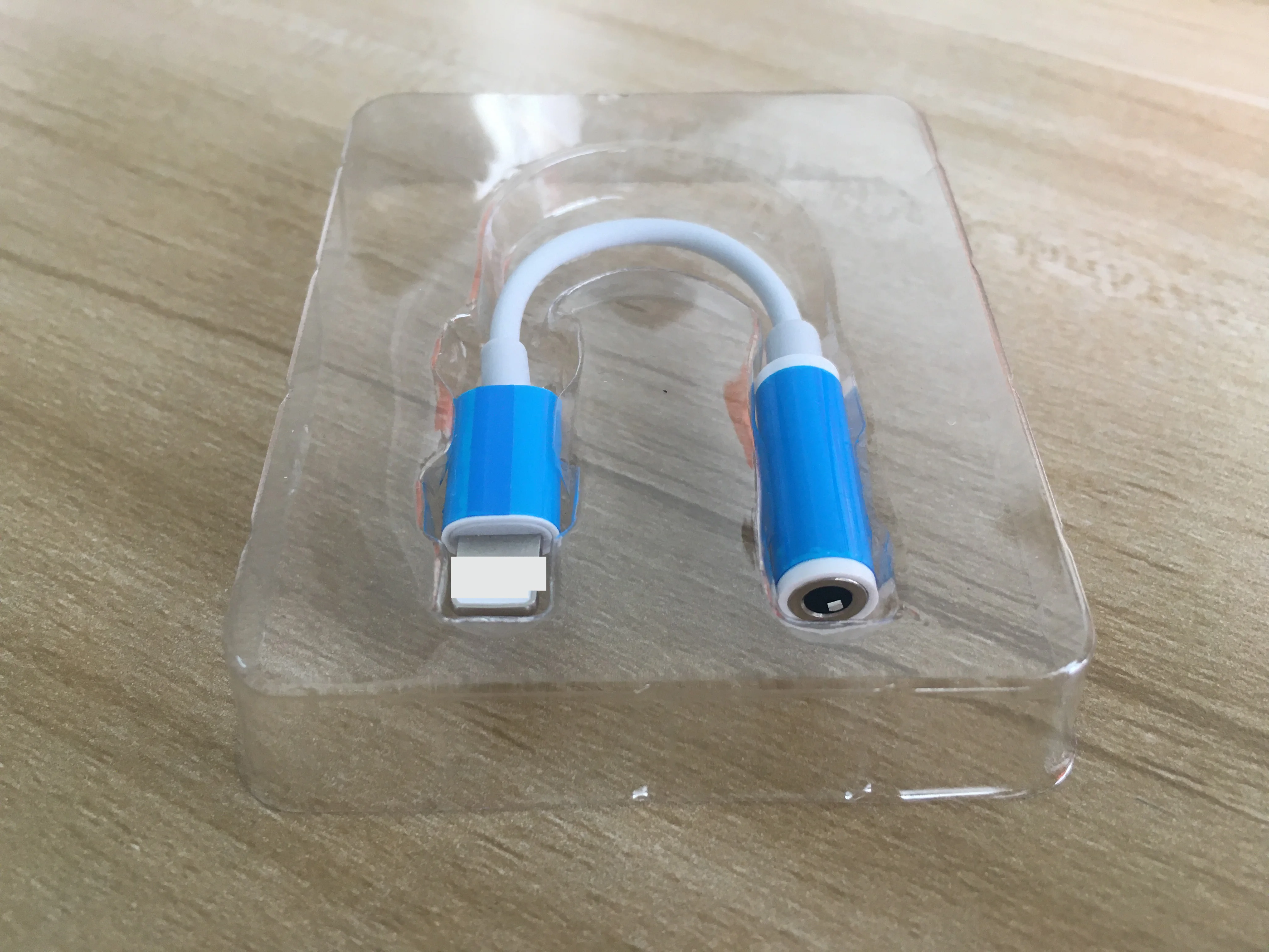 Оптовая продажа аудио адаптер 8 pin кабель для 3 5 мм с коробкой AUX переходник наушников Разъем