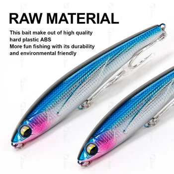 New Artificial Bait 50g 120mm Sinking Pencil Lure Stick Bait Saltwater Fishing Lure Swimmer – Pencil – view 4