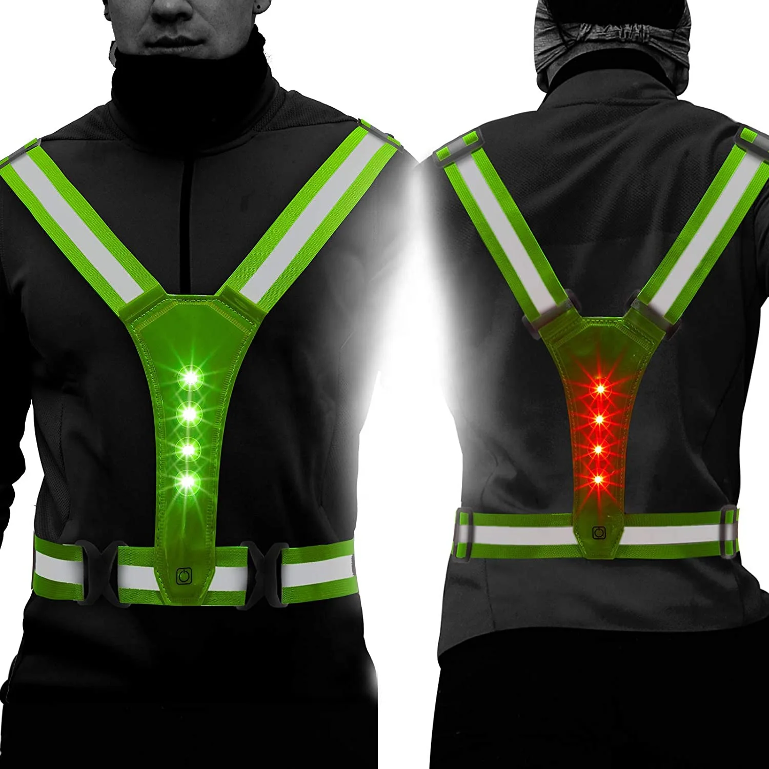LINLI High Visibility LED Reflective Running Vest for Runners
