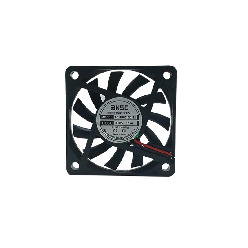 6010 Axial Flow Fan Plastic Blades 60*60*10mm 5V/12V Exhaust Cooling Fan