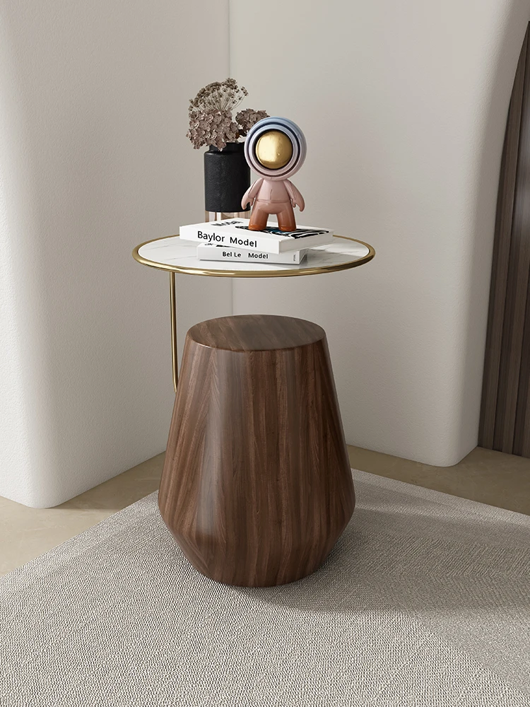 Luxury Marble Sofa Side Table Corner Living Room Sofa End Bedside Table