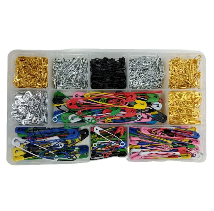 500pcs/lot mix color 19*5mm safety pins small size for label Sewing Tool 