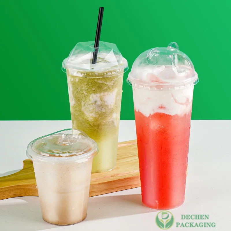 Boba Cup 24oz Plastic Cups With Logo Custom Logo Printed