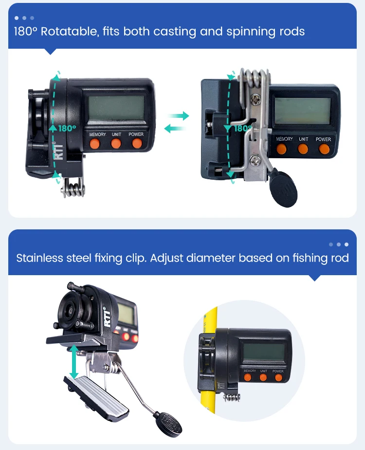 Digital Display Fishing Counter Line Length and Depth Gauge