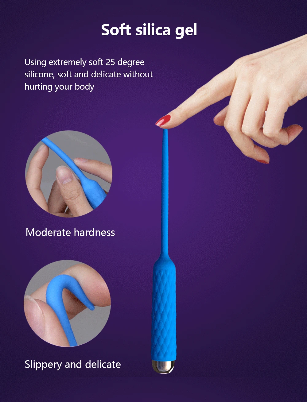 Silicone Urethral Dilators Penis Plug Insertion Urethral Plug Catheter Vibrator 7 Frequency Sex Toys for Men Adult Products