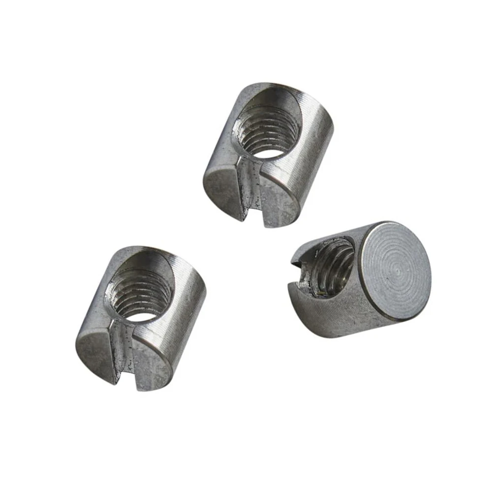 Custom Fastener High Quality M5*10 Furniture Cylinder Hammer Dowel Nut Stainless Steel Brass Aluminum Barrel Nut