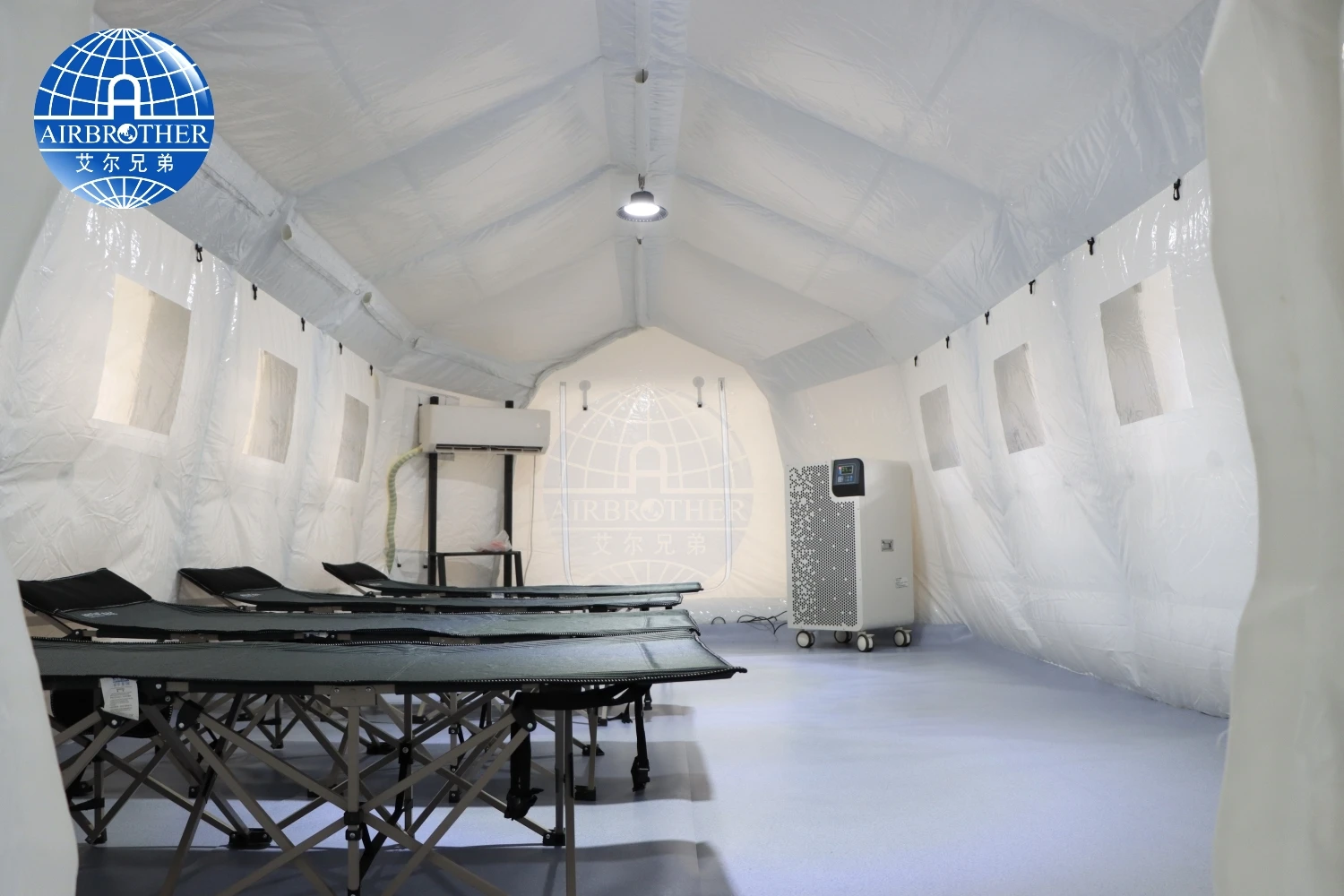 China Factory Custom Rapidly Deployable Portable Inflatable Negative Pressure Medical Isolation Room Tent details