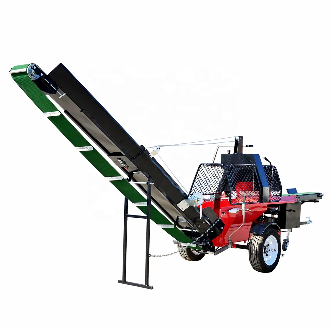 Fully Joystick Operating Conveyor Belt Wood Processor Fire Wood Processor with  CE Firewood Processor Firewood Splitter