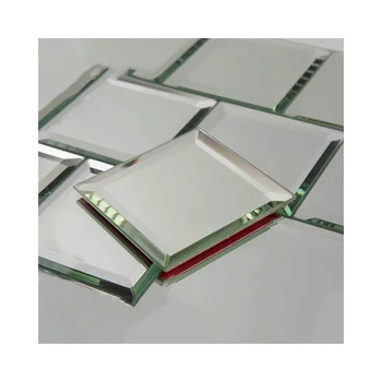 Frameless Beveled Square Mirror