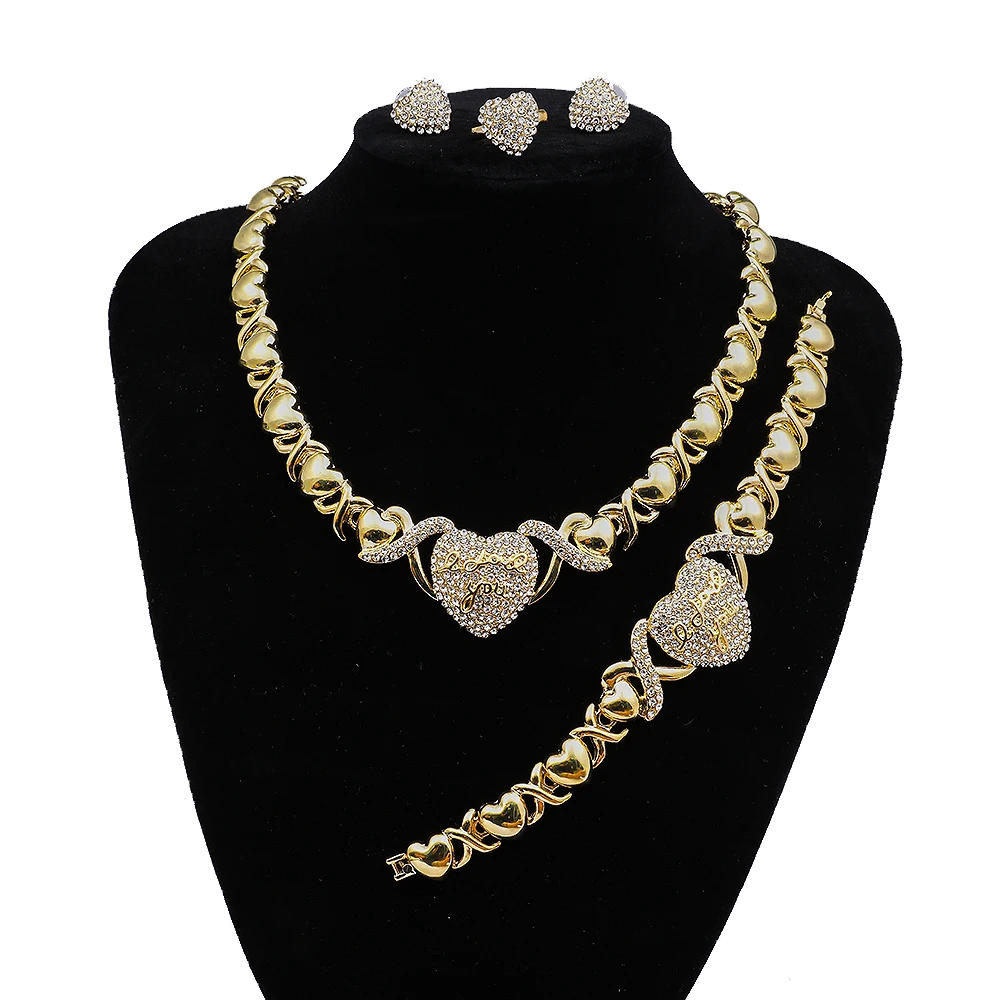 Real gold on sale xoxo necklace