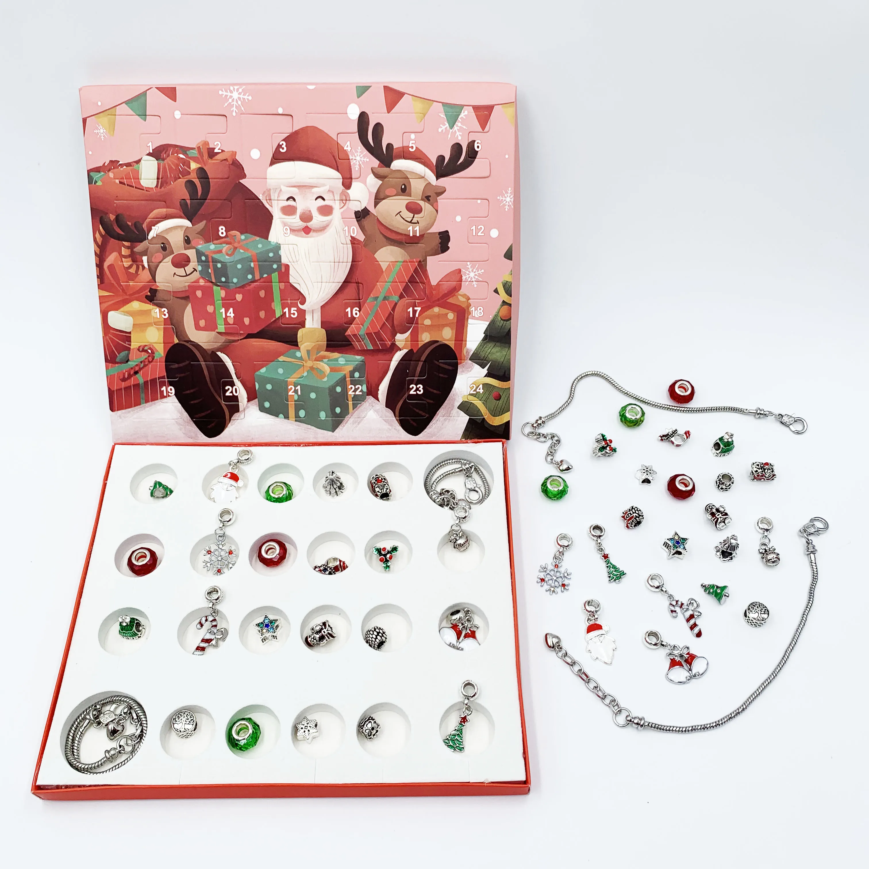 2024 Wholesale Blind Box Fidget Advent Calendar Sensory Set Toy Kid Gift Popper Fidget Advent Calendar Mystery Box Fidget Pack