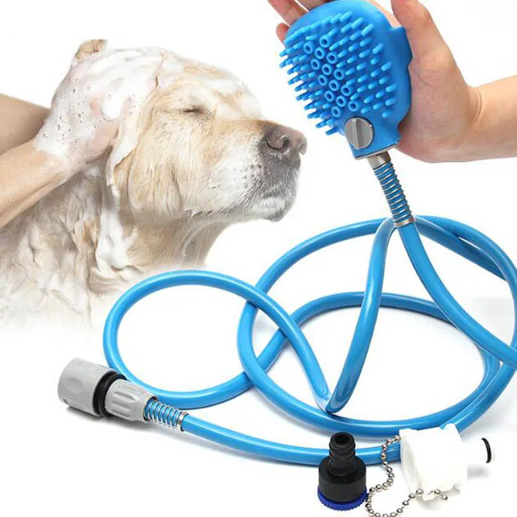 Portable Pet Shower Dog Grooming Pet Nozzle Summer Brushes Sustainable