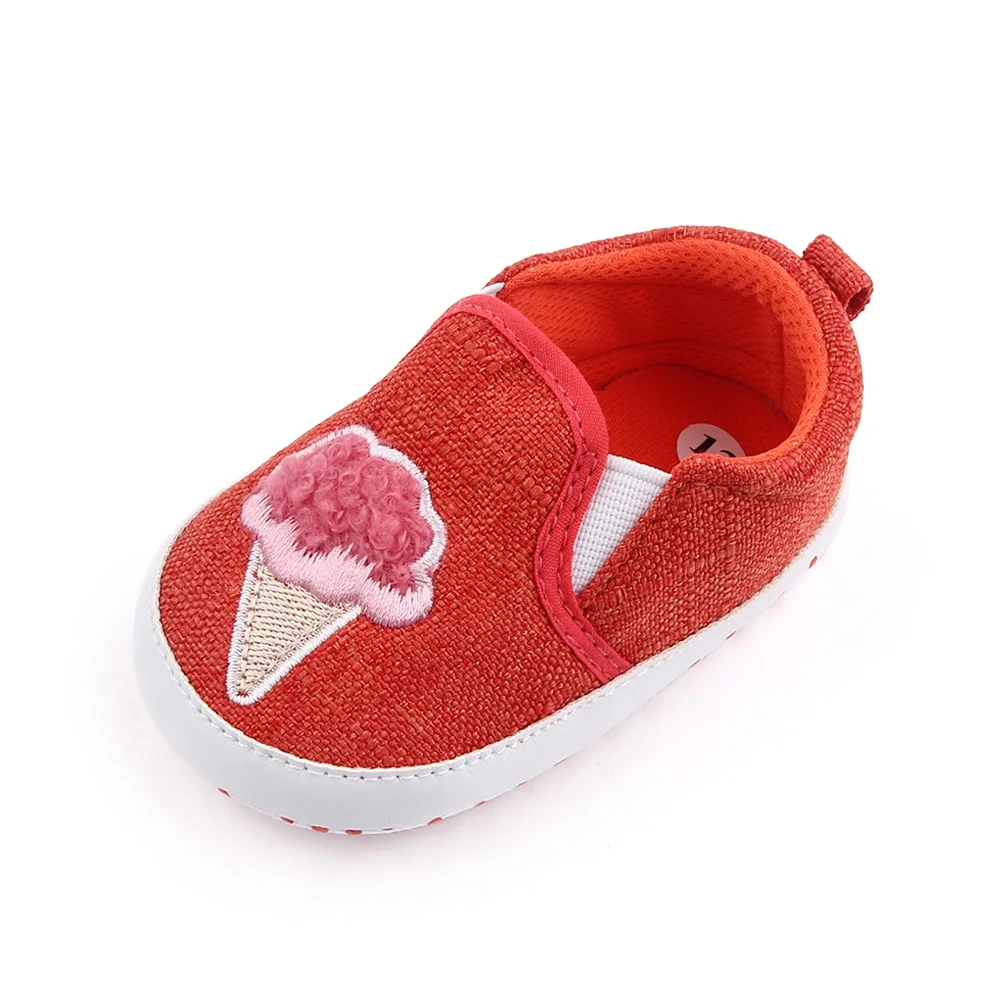 New Baby Shoes Solid Cute Ice Cream Breathable Casual Newborn Baby Toddler Shoes supplier