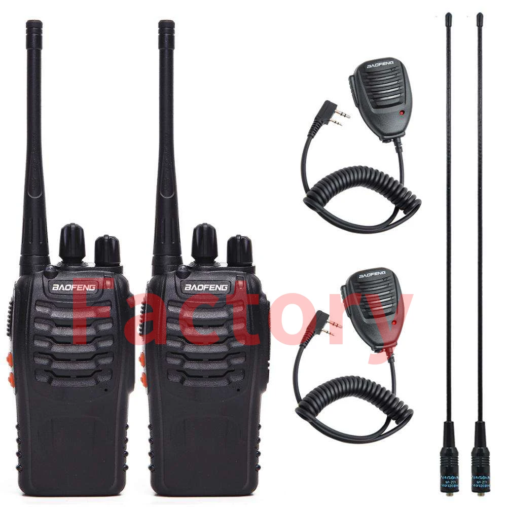 Baofeng BF-888 Talkie walkie UHF 400-470MHZ - 16CH 5W - Longue