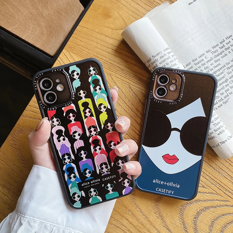 Fashion Sunglasses Girl Soft Tpu Cover For Iphone 12 11 Pro Max Mini X Xs 7 8 Plus Airpods 1 2 Pro Earbuds Case Mobile Phone Bag Buy Sx Lite Designer Phone