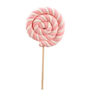 Bobby Deer Roll Flower Cotton Candy Lollipop Fruity Flavored Chewy Texture for Children's Day Valentine's Day Qixi Festival Gift