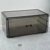 [Cajón de una sola capa gris transparente]