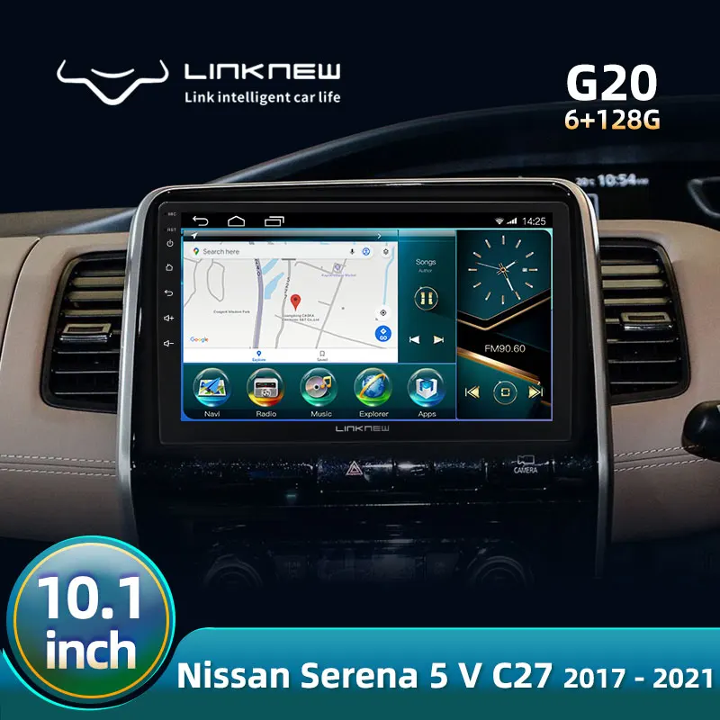 Android 10.0  6+128G 10.1 Inch Video Radio Gps Car Multimedia Player 2 Din for Nissan Serena 5V C27 2017-2021