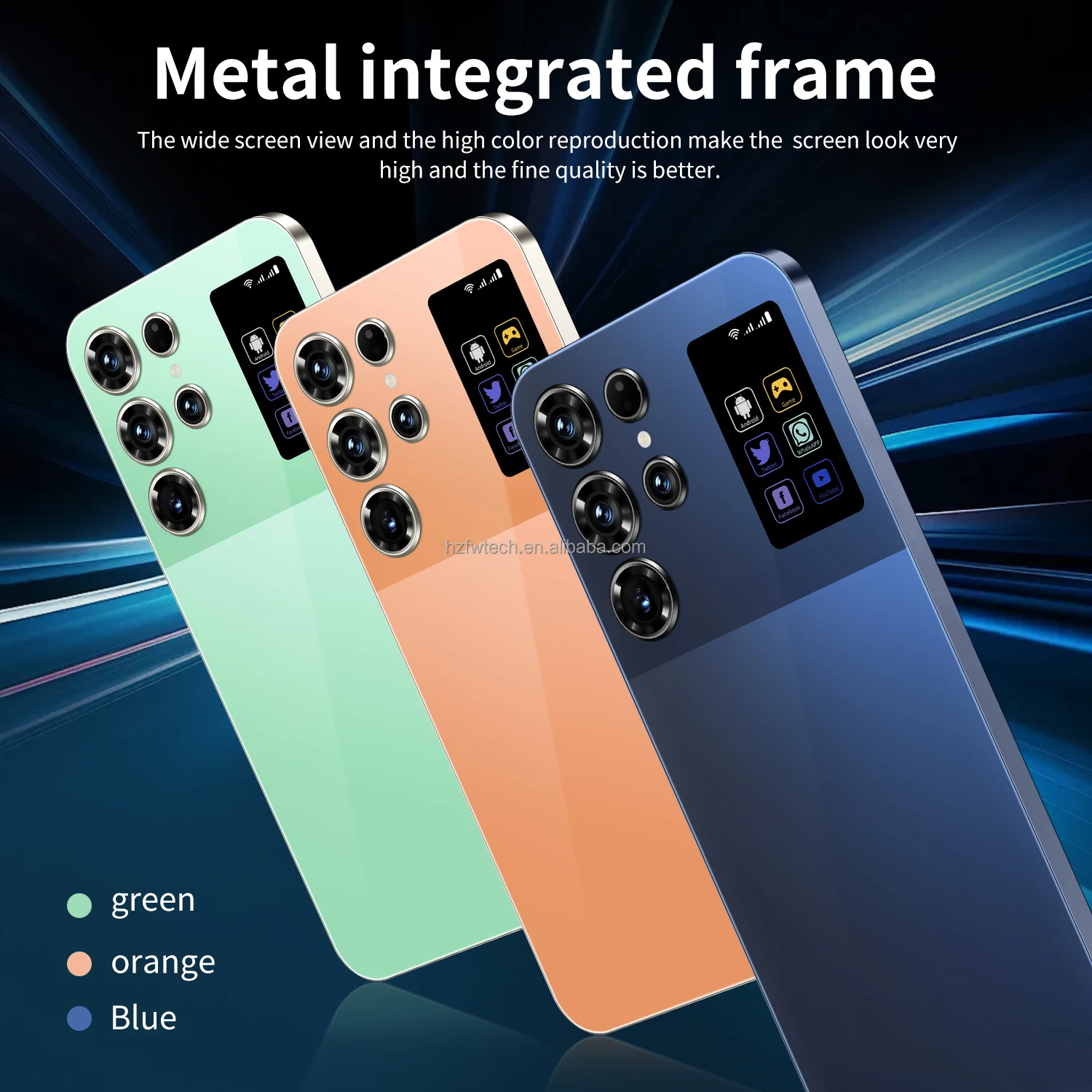 Smartphone Android S26 Ultra haute configuration 7.3 pouces 16 + 1 To grand écran 108MP caméra arrière résolution 2K débloquée LTE espagnol