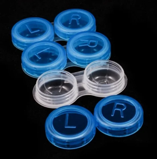 
 Футляр для хранения контактных линз портативный футляр для линз двойная коробка для ухода за глазами набор для путешествий держатель футляр для очков случайный цвет  