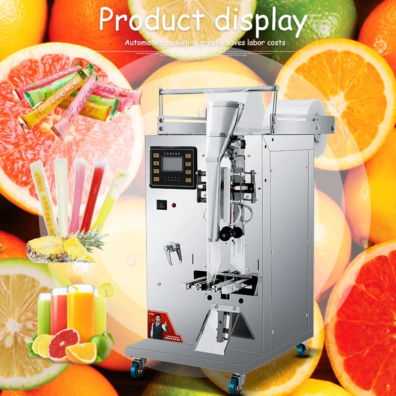 Fully Automatic Small Popsicle Fresh Milk Plastic Bag Milk Tea Liquid Bag Soy Milk Juice Manual Filling and Packaging Machine