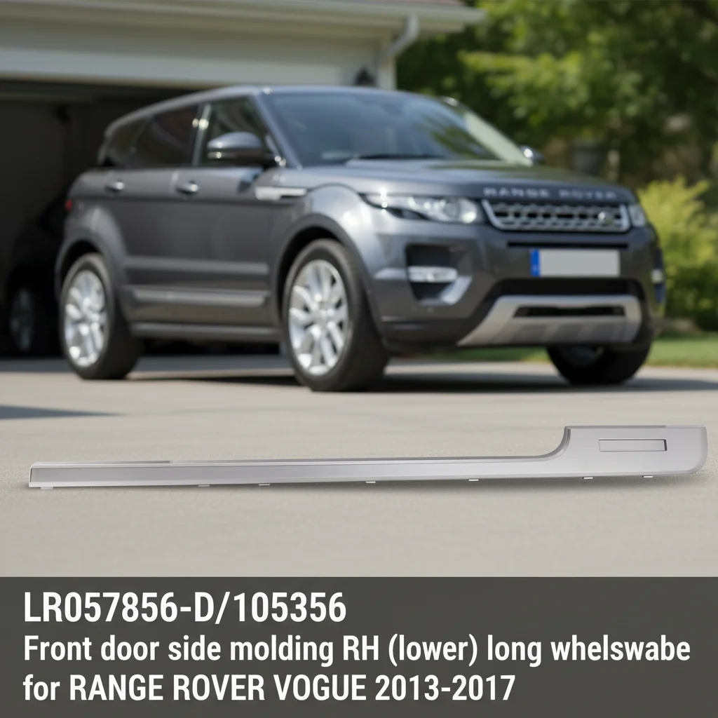 LR057856-D/105356 Front Door Side Molding RH(lower) Long Wheelbase Front Cladding Door Trim for RANGE ROVER VOGUE 2013-2017