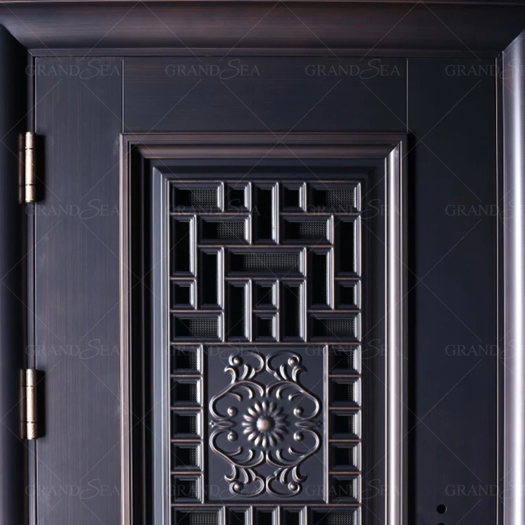 Foshan Factory Direct Selling Iron Steele Exterior Residential Security Doors Exterior Steel Door