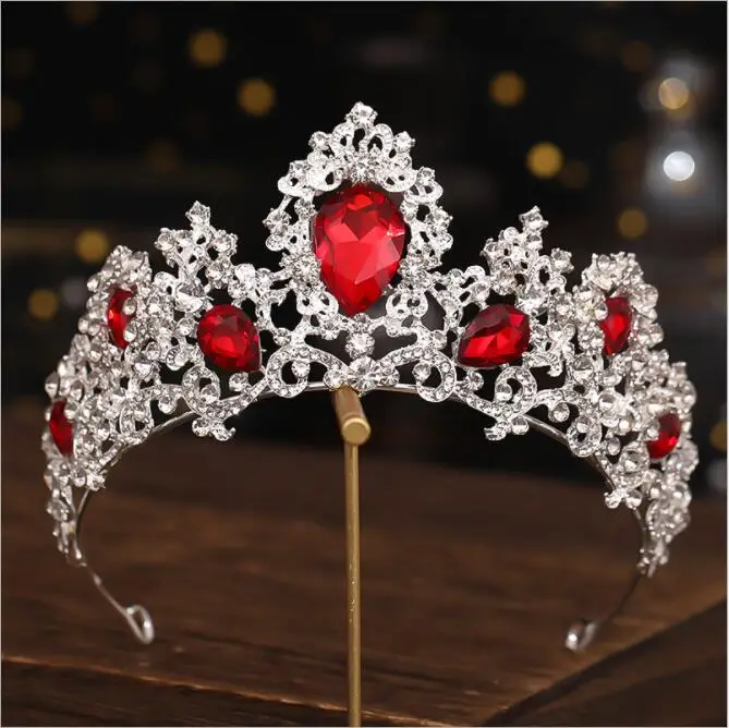 Свадебные украшения для волос, аксессуары, великолепные синие головные повязки с кристаллами, Тиары и короны для невесты, повязка для волос для девочек, подарки на выпускной вечеринку