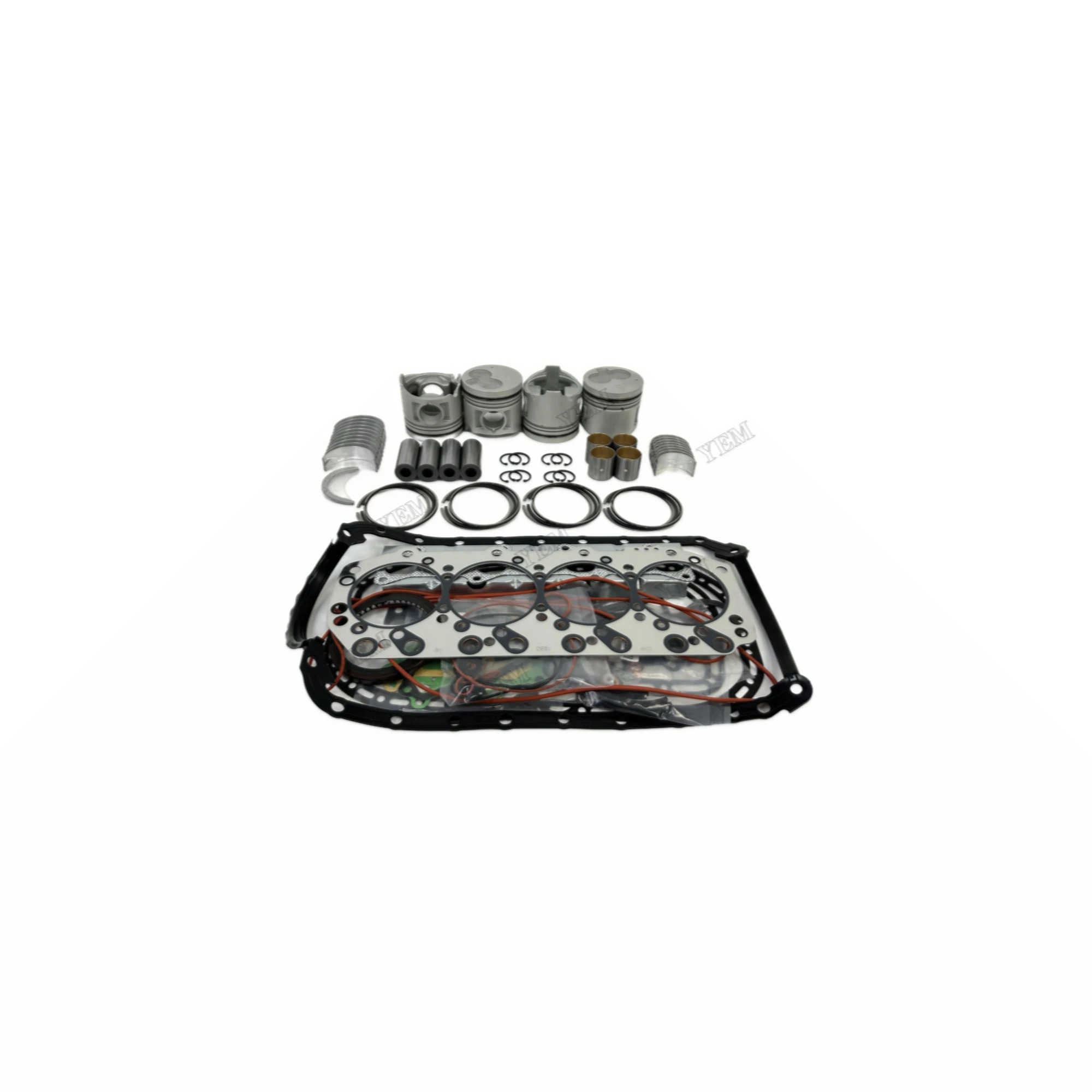 4JG2 Rebuild Kit With Cylinder Gasket Kit Bearings Piston Rings Fits for Isuzu Aftermarket Engine Parts