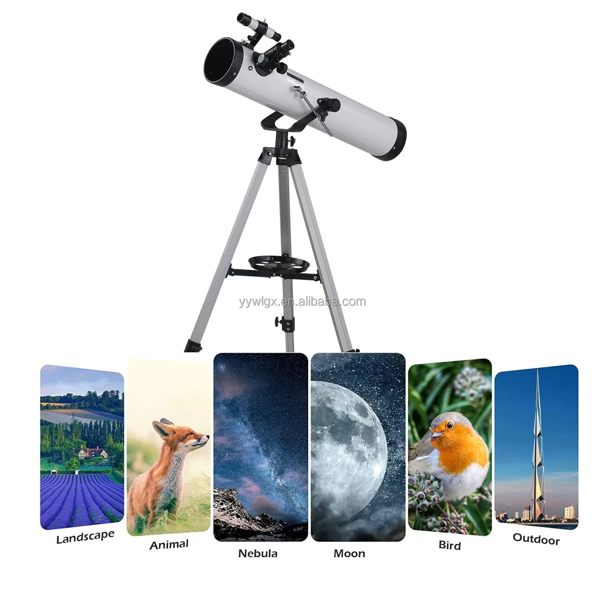 CosHall 700mm Astronomical Telescope 70mm Aperture 525X With Phone Adapter