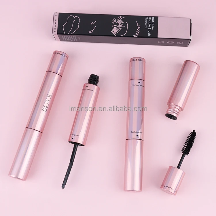 2 in 1 Eyes Makeup Dual Mascara Two Functions Color Dyeing Eyebrow Tinting Lashes Volumizing Liquid Double End Mascara