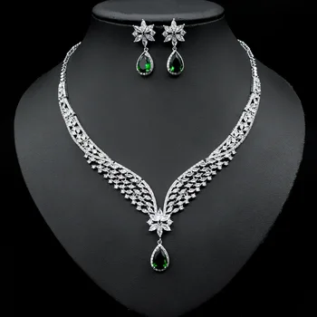 hot selling Factory direct women jewelry set bridal jewelry set zirconia jewelry set with high quality