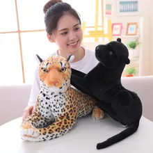 Hot Selling Realistic Wild Animal Plush Toys Artificial Stuffed Animal Toys Simulated Leopard Stuffed Plush Toys for Girls