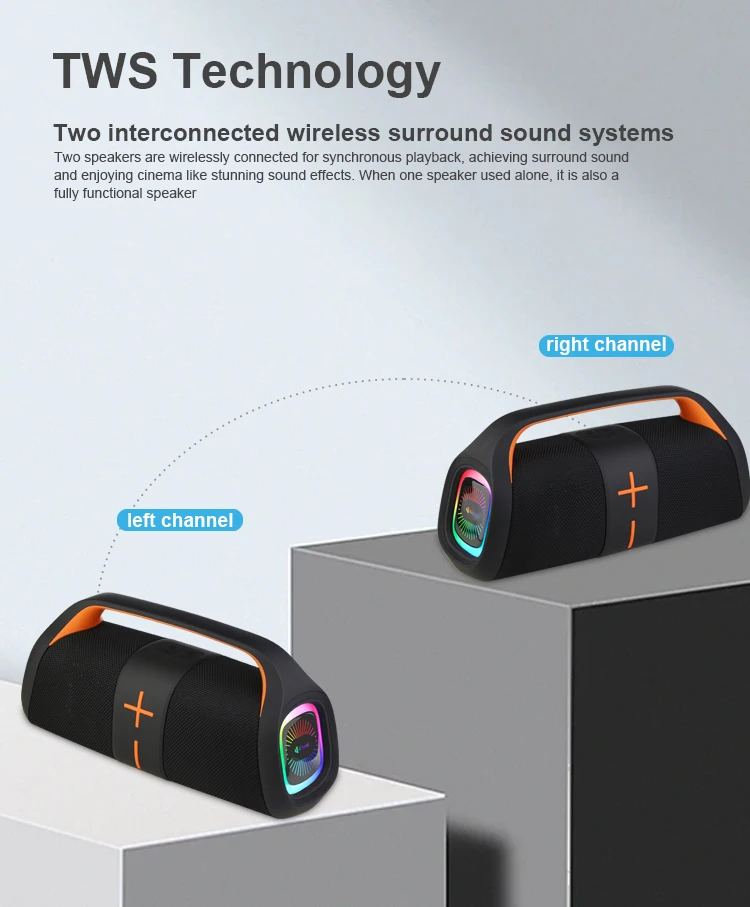 Kisonli K12 20W Blue Tooth Speaker 5.3 Tws Branded Speaker